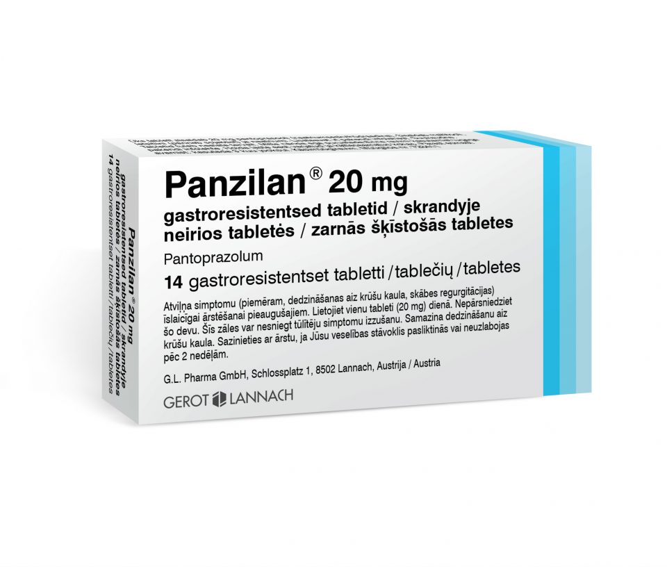 Panzilan 20 mg zarnās šķīstošās tabletes