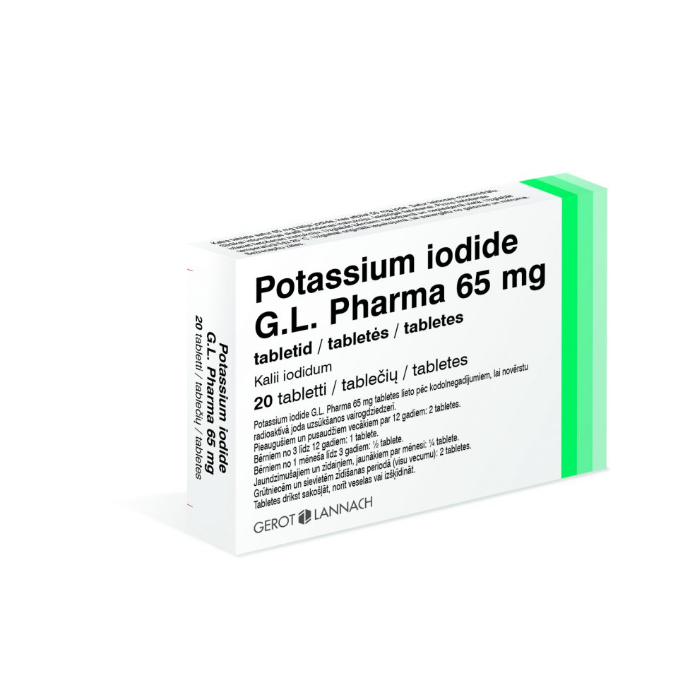 Potassium iodide G.L. Pharma 65 mg tabletes