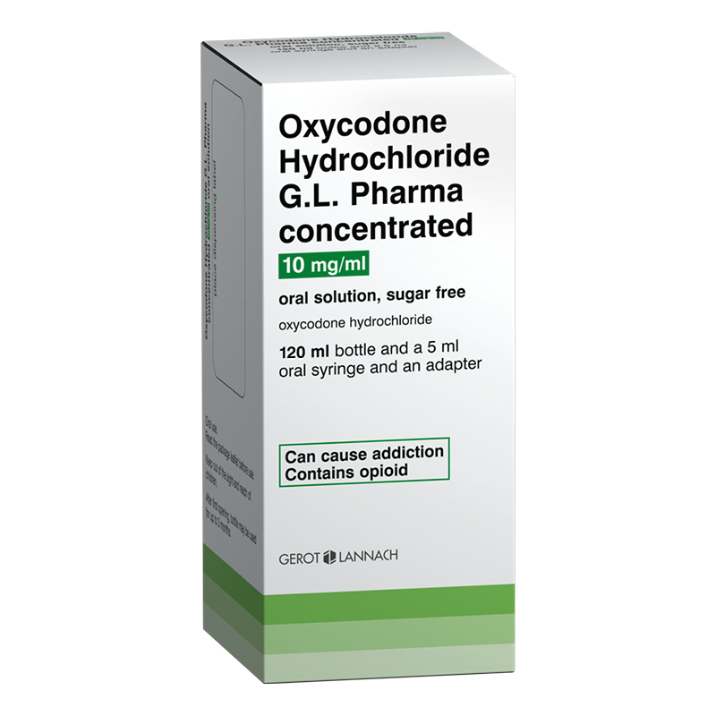 Oxycodone hydrochloride 10mg/ml Concentrated Oral Solution Sugar-Free